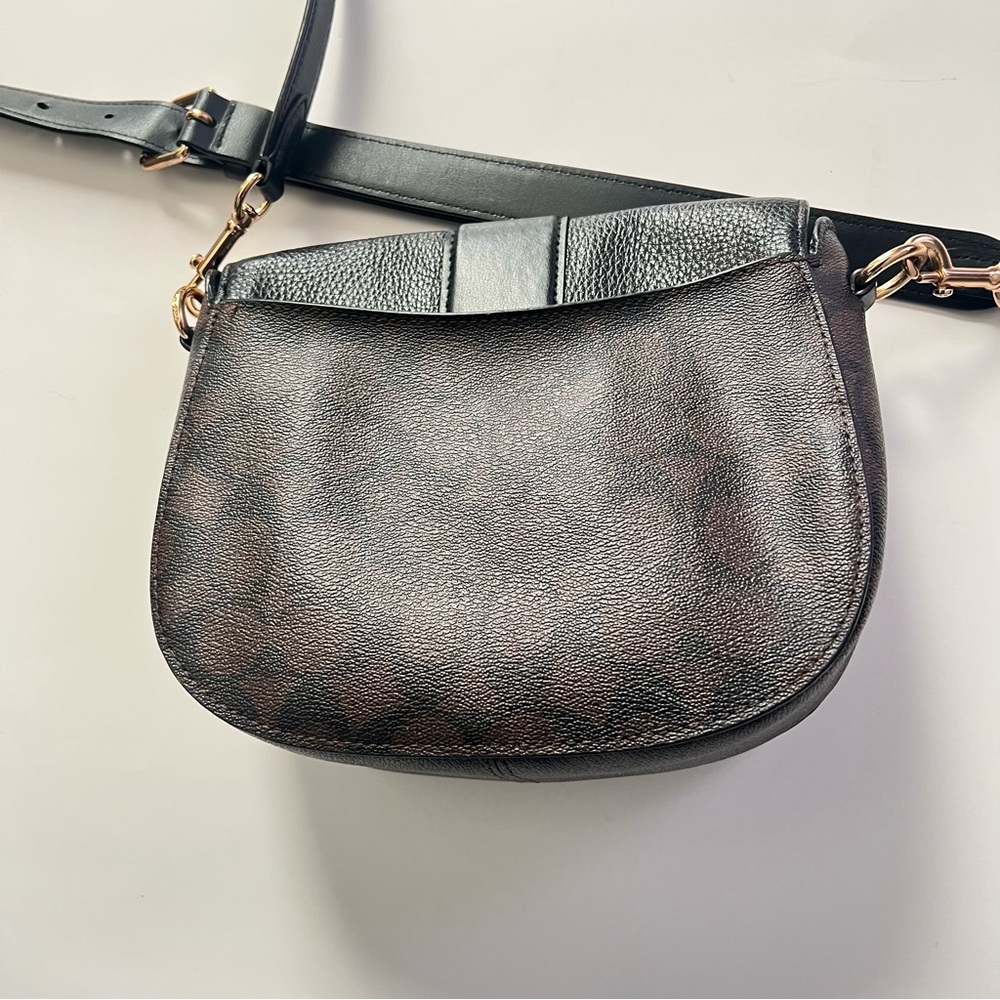 Coach Saddle Women's Crossbody Bag, Medium Black/Brown - Picture 8 of 8